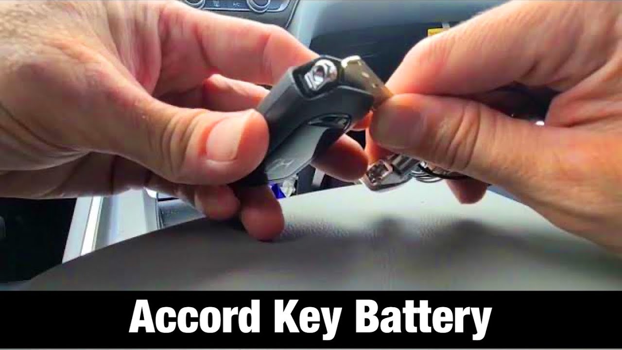 2020 Honda Accord Key fob battery replacement / remote - YouTube