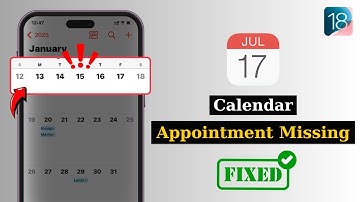 How To Fix Calendar Appointments Missing on iPhone iOS 18 | Calendar Appointments Not Showing