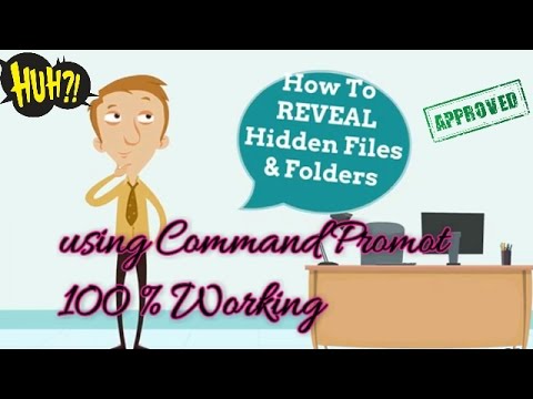 RECOVER/FIND Hidden Files And Folders Due To Virus Using Command Prompt