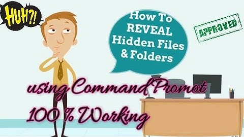 RECOVER/FIND Hidden Files And Folders Due To Virus Using Command Prompt