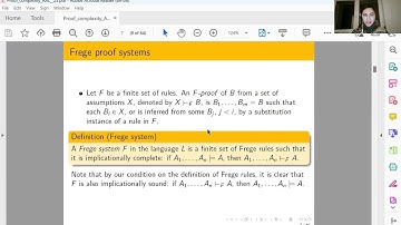 Raheleh Jalali - An Introduction to Proof Complexity