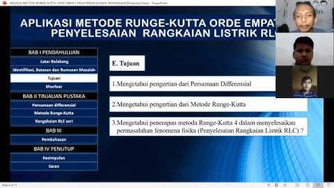 APLIKASI METODE RUNGE-KUTTA ORDE 4 PADA PADA PENYELESAIAN RANGKAIAN LISTRIK RLC