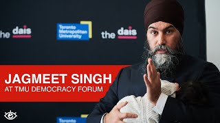 Jagmeet Singh visits TMU for Democracy Forum @The.Eyeopener