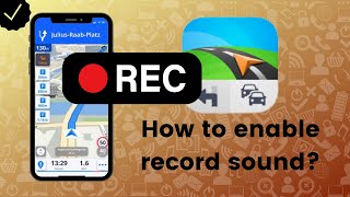 How to enable record sound while using dashcam on Sygic GPS? screenshot 1