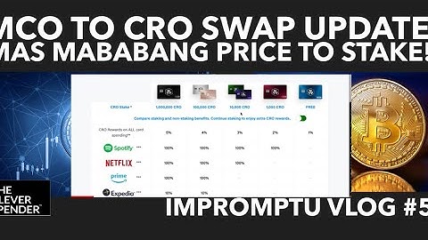 PRICE UPDATE: CRO STAKING | MCO-CRO Swap | Crypto.com Philippines