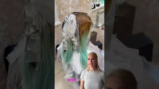 История о том, как я обоср*лась . Как вывести синий прямой пигмент из волос #окрашивание #парикмахер