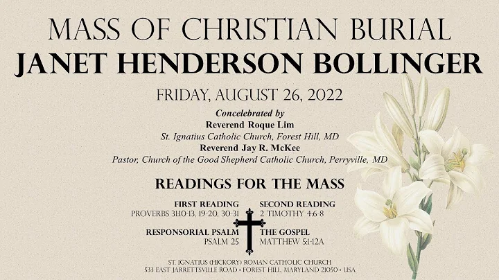 Mass of Christian Burial for Janet Henderson Bolli...