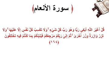 سورة الأنعام الاية 164