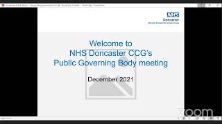 NHS Doncaster CCG Governing Body meeting