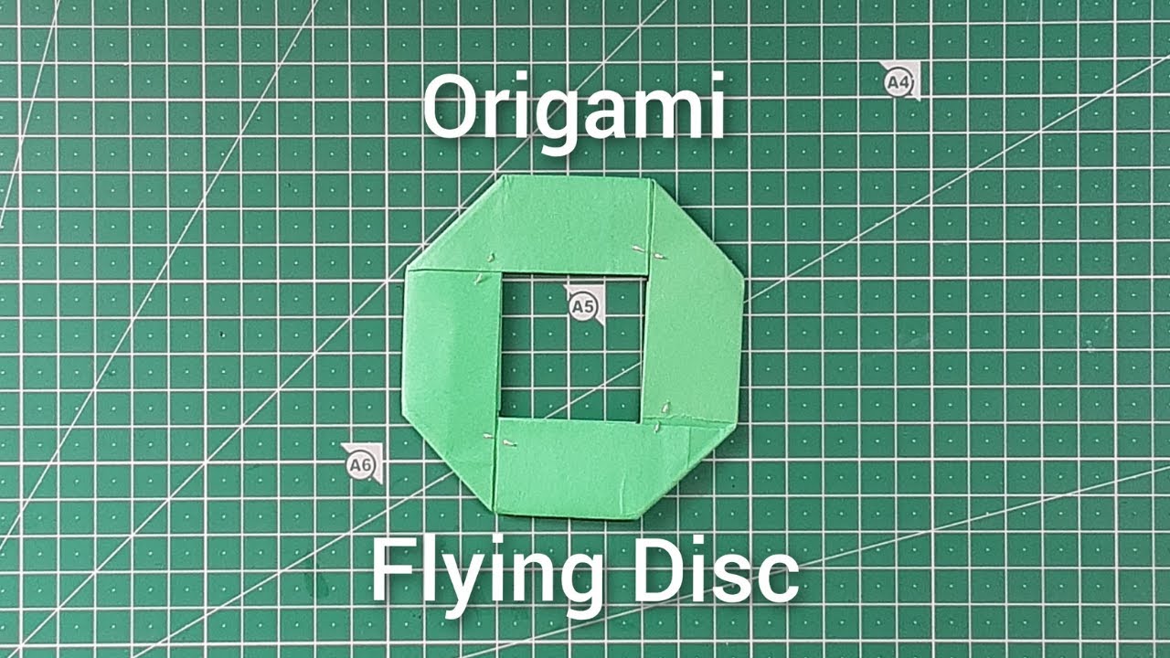 Origami Flying Disc (My Version) YouTube
