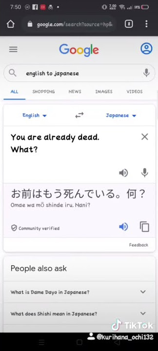 OMAE WA MOU SHINDEIRU NANI Google Translate - 栗花落レム (Rem Tsuyuri)