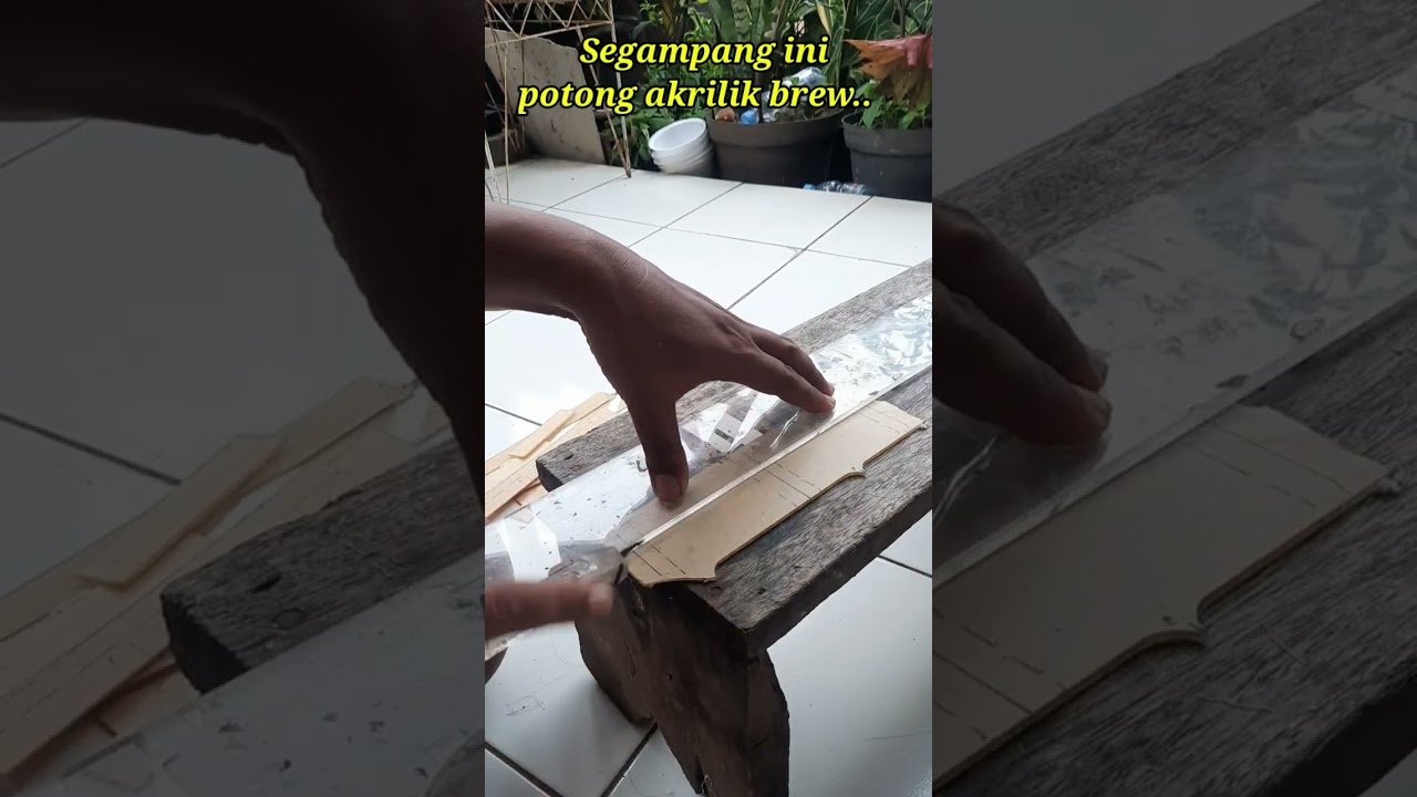 cara potong akrilik gak seperti dibayangin orang