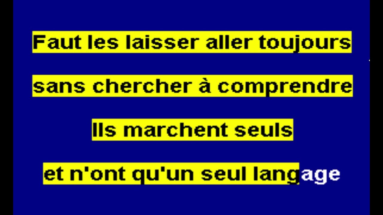 karaoké Marjo les chats sauvages