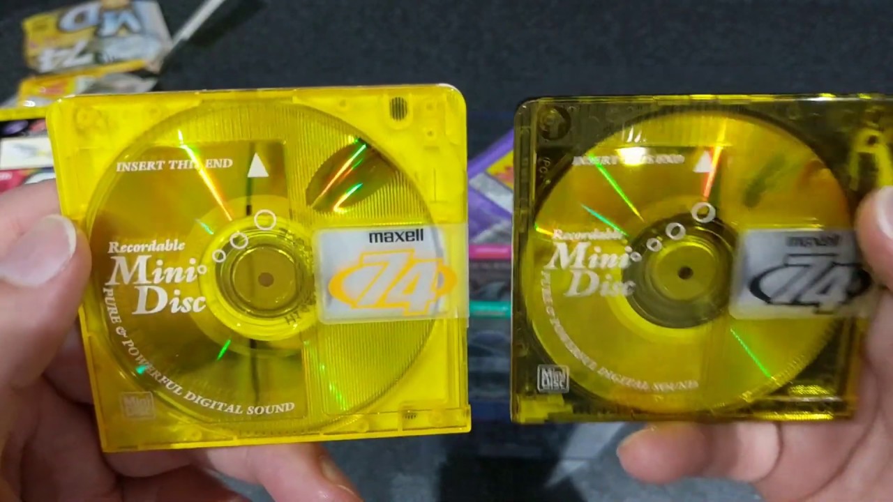 【500円引きクーポン】 Maxell MD74 Colour Minidisc and Storage Box Unboxing - YouTube 洋楽