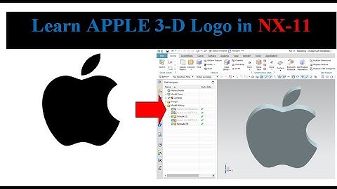 Apple 3-D Logo design in Uni-graphics(NX-11)||Learn new skill