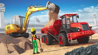 Stickman Airport Construction Excavator (Early Access) screenshot 4