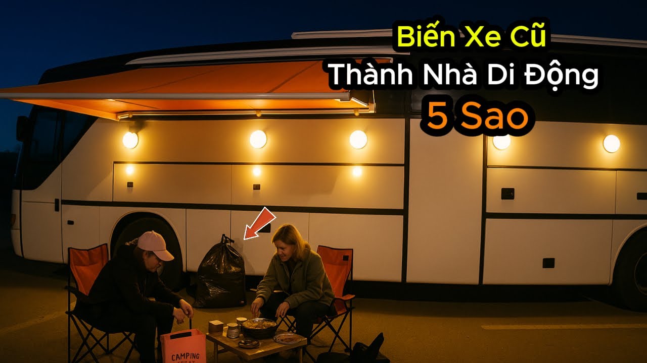 ✅ Biến Xe Cũ Thành Nhà Di Động Siêu Tiện Nghi 5 sao 🌳🚌