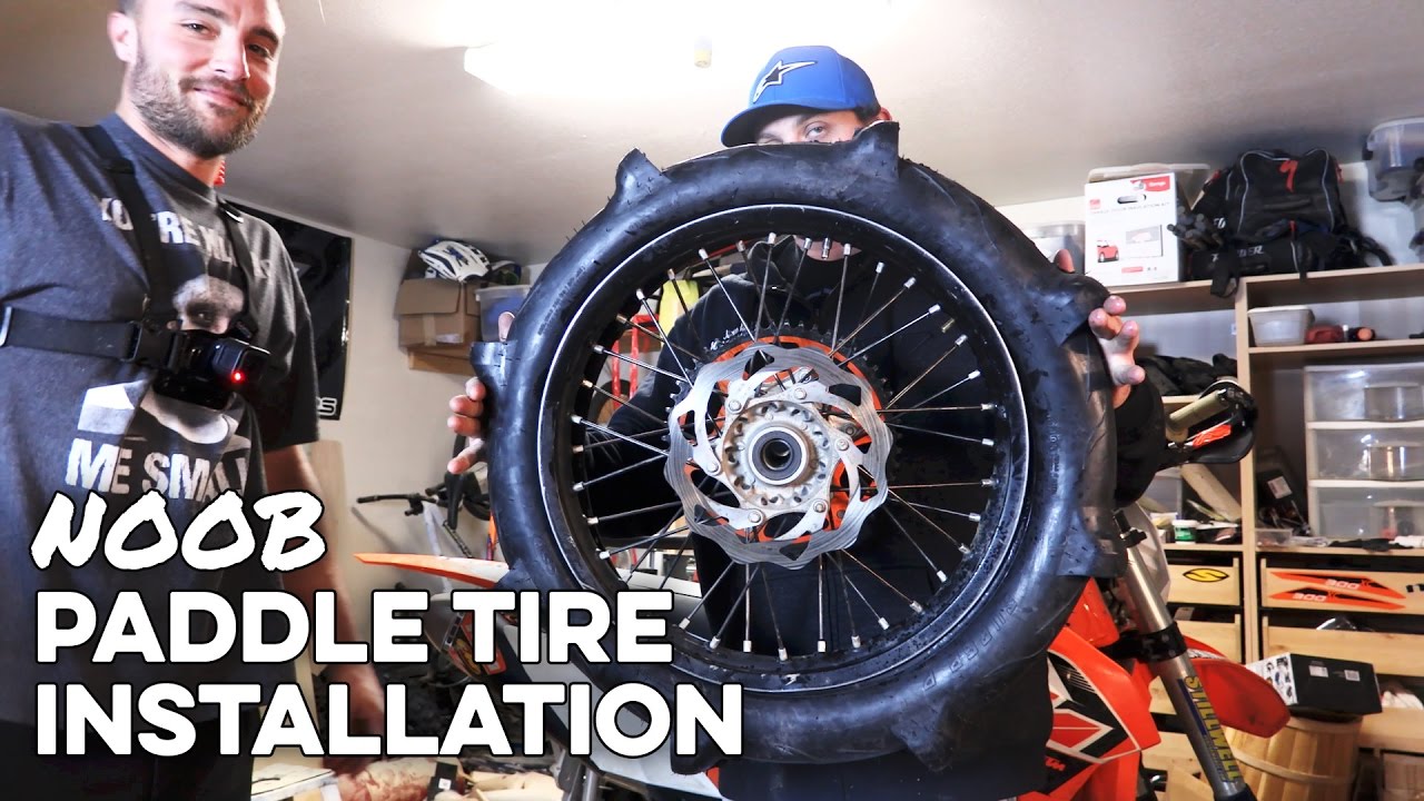 Paddle Tire Installation with a bunch of NOOBS Dune Riding for the