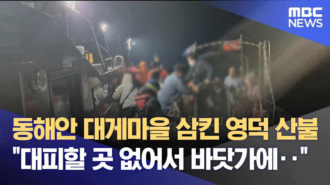 동해안 대게마을 삼킨 영덕 산불‥주민들 '망연자실' (2025.03.26/뉴스데스크/포항MBC)