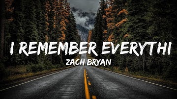 Thumbnail of Zach Bryan - I Remember Everything (Lyrics) ft. Kacey Musgraves | The World Of Music