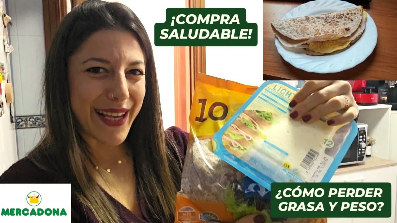 CÓMO PERDER GRASA Y PESO🔥🔝MENÚ SEMANAL FÁCIL Y RÁPIDO🍽️MERCADONA🛒COMPRA DIETA SALUDABLE