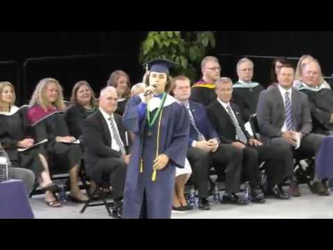Student ( JonPaul “ JP “ Wallace )  Sings " 7 Years Old "  At His Graduation