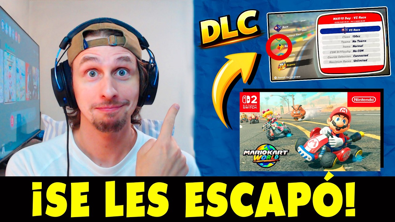 ¿Nintendo FILTRA por error el DLC de Mario Kart World?