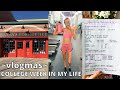 COLLEGE WEEK IN MY LIFE (vlogmas week 2) // baking, spin class, final exams, productivity, &amp; coffee