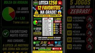 🚨 LOTECA 1256: 12 FAVORITOS NA GRADE! ISSO PODE TERMINAR MUITO MAL 😱⚽