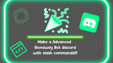 How to make advanced giveaway bot with slash commands!