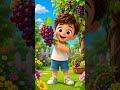 Grapes Song for Kids | Learn Fruits