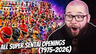 FIRST TIME Watching Every Super Sentai Openings (1975–2026)