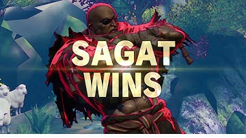 Street Fighter V - SAGAT vs. M.BISON (cpt difficulty 8) King over Dictator!