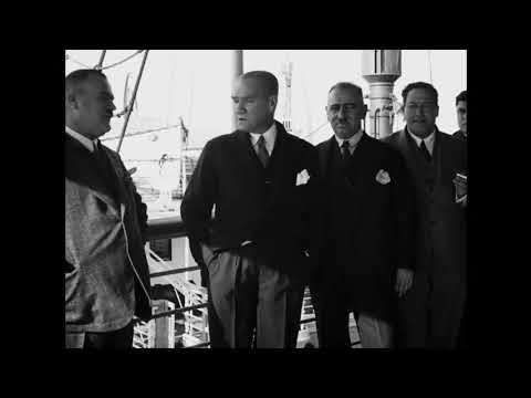 Atatürk'ün 43 saniyelik videosu ilk kez yayınlandı... Yıl 1930 aylardan Kasım