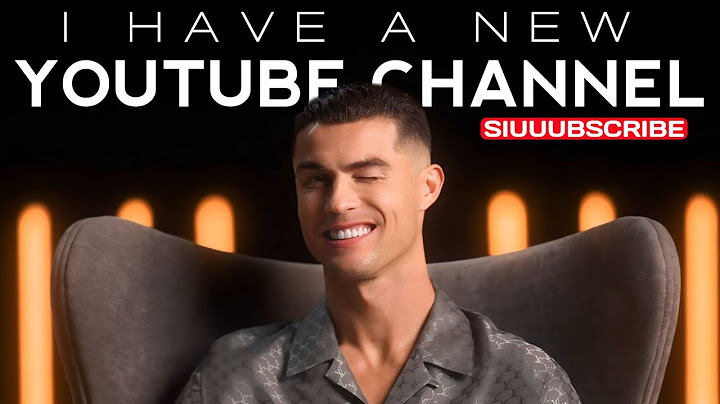 I Have A New YouTube Channel - UR • Cristiano | SIUUUUBSCRIBE