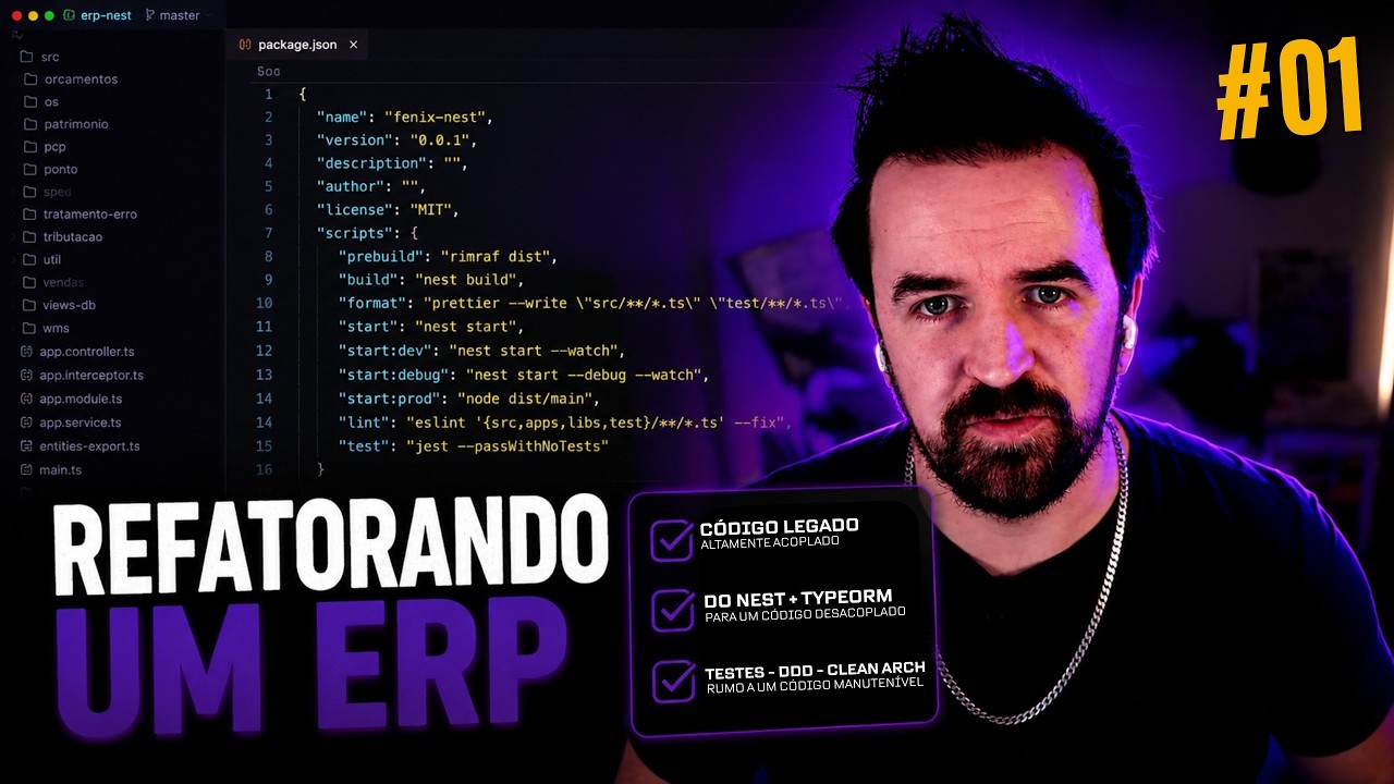 Refatorando um ERP na prática. Build in Public (parte 01) - YouTube
