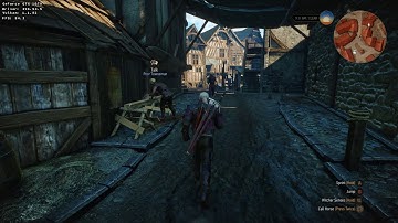 The Witcher 3 Linux Novigrad run- Wine Staging + DXVK