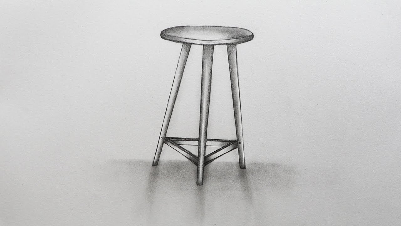 How To Sketch A Stool Youtube