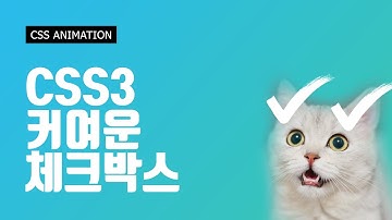 CSS 투자시간은 길지만 귀여운 체크박스!? / 애니메이션 / html5 / 웹퍼블리셔 / 프론트엔드 / pure css