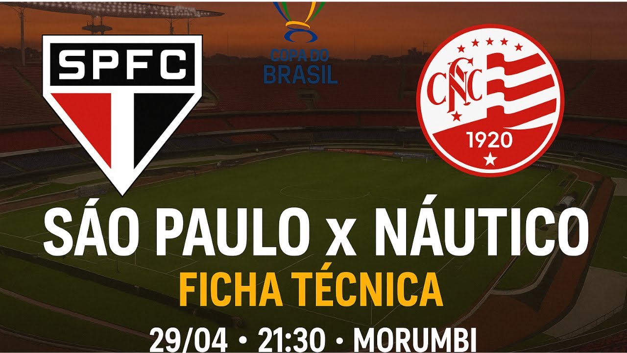 SÃO PAULO X NÁUTICO: ONDE ASSISTIR À TRANSMISSÃO AO VIVO DO JOGO E ...
