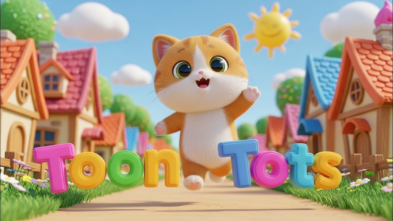 🐱 प्यारी बिल्ली मनु | Cute Cat Fun Song for Kids | Toon Tots