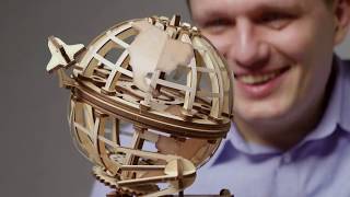 Ugears Globus Mechanical 3D puzzle Wooden Model KIT screenshot 3