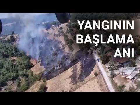 @NTV  Çanakkale'de orman yangınının başlama anı