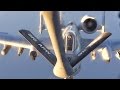 KC-135 Stratotanker Air Refuels B-1 & A-10s Over Asia