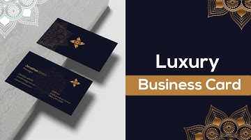 Luxury Business Card Design In Adobe Illustrator