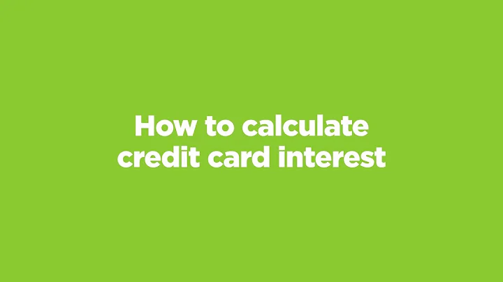 How to calculate credit card interest