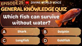 Episode 25 | General Knowledge Quiz | Can you score 35/40? | #TNPSC #ExamQuiz #Trivia #challenge