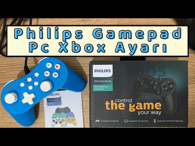 Philips Gamepad SPL9505 PC Xbox Setting - YouTube