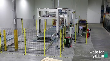 Complete Pallet Stretch Wrapping System with Top Sheet Applicator