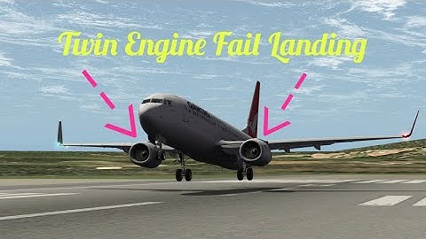 Landing With Twin Engine Failure (X-plane 10 mobile)